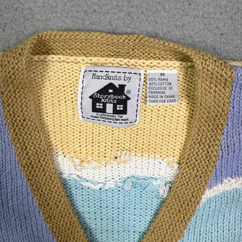 Storybook Knits beach ocean nature cardigan knit‎ sweater - Picture 3 of 4